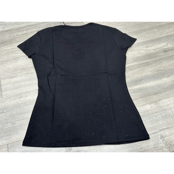 NWT Fiorucci Womens T-Shirt Naomi Campbell "Fiorucci's Angels" Black Size Medium - Picture 9 of 9